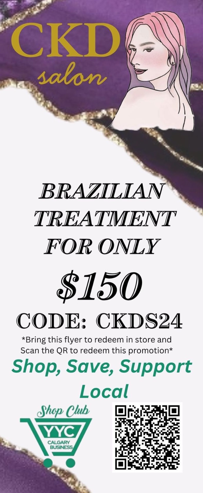 $150 Brazilian Treatment